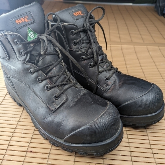 STC 21982-7 Size 13 Men's 6 In Work Boot Steel Toe Work Boot, BlackWith a splas - Picture 3 of 11